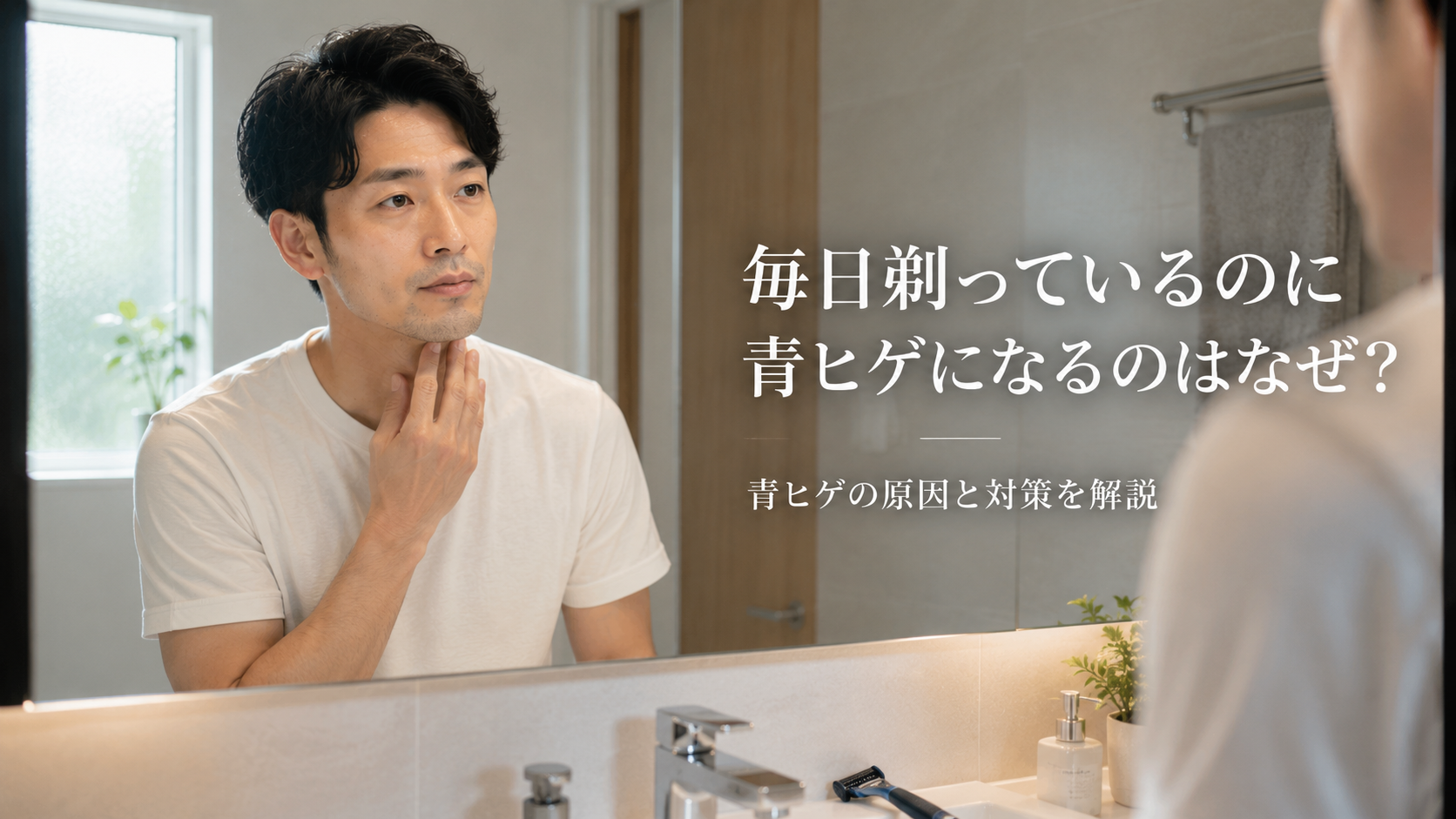 毎日ヒゲを剃っているのに青く見えるのはなぜ？青ヒゲの原因と対策