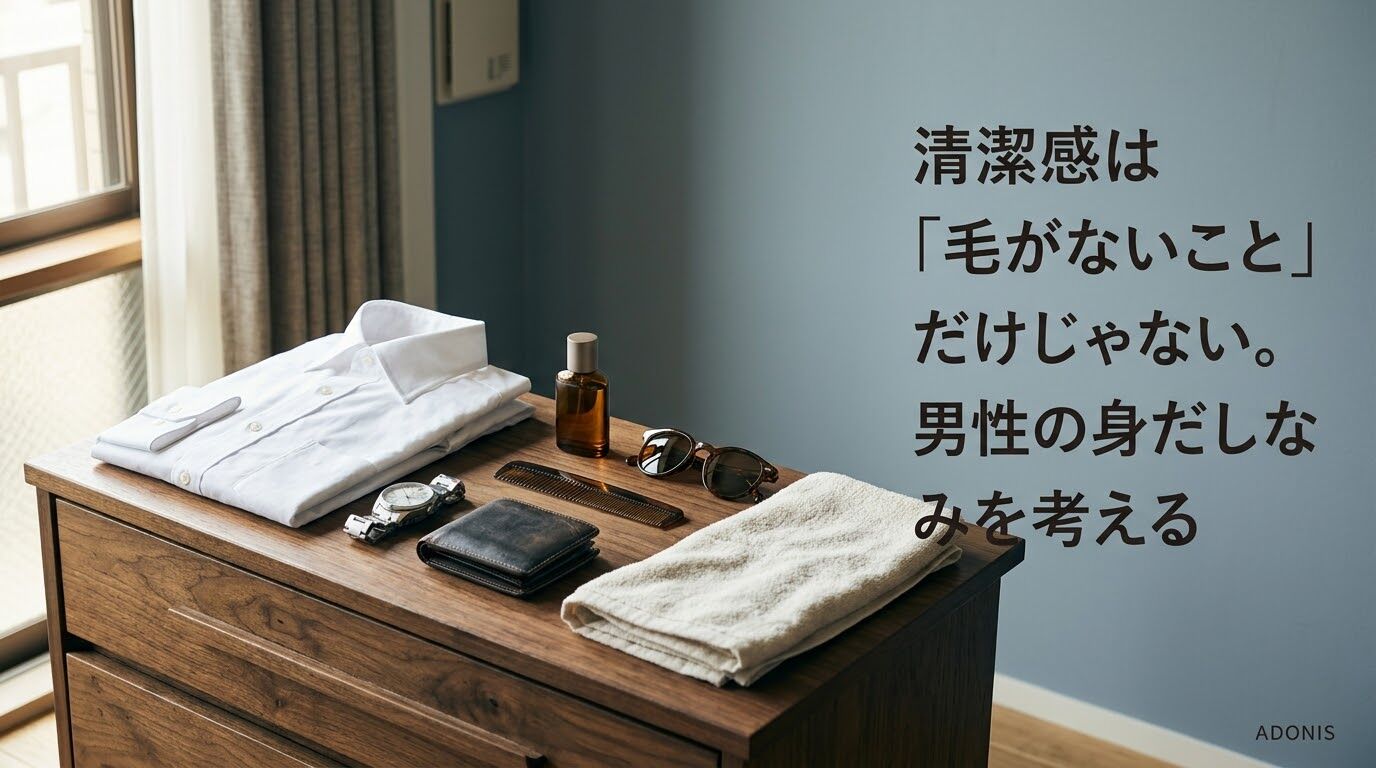 清潔感は「毛がないこと」だけじゃない。男性の身だしなみを考える
