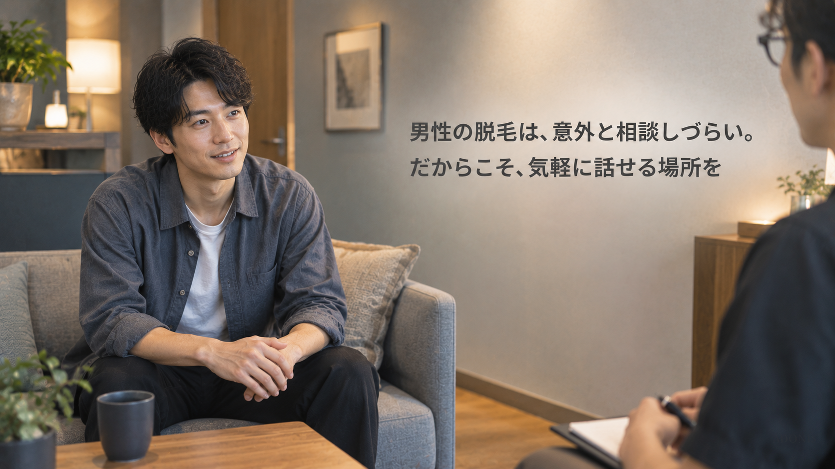 男性の脱毛は、意外と相談しづらい。だからこそ、気軽に話せる場所を