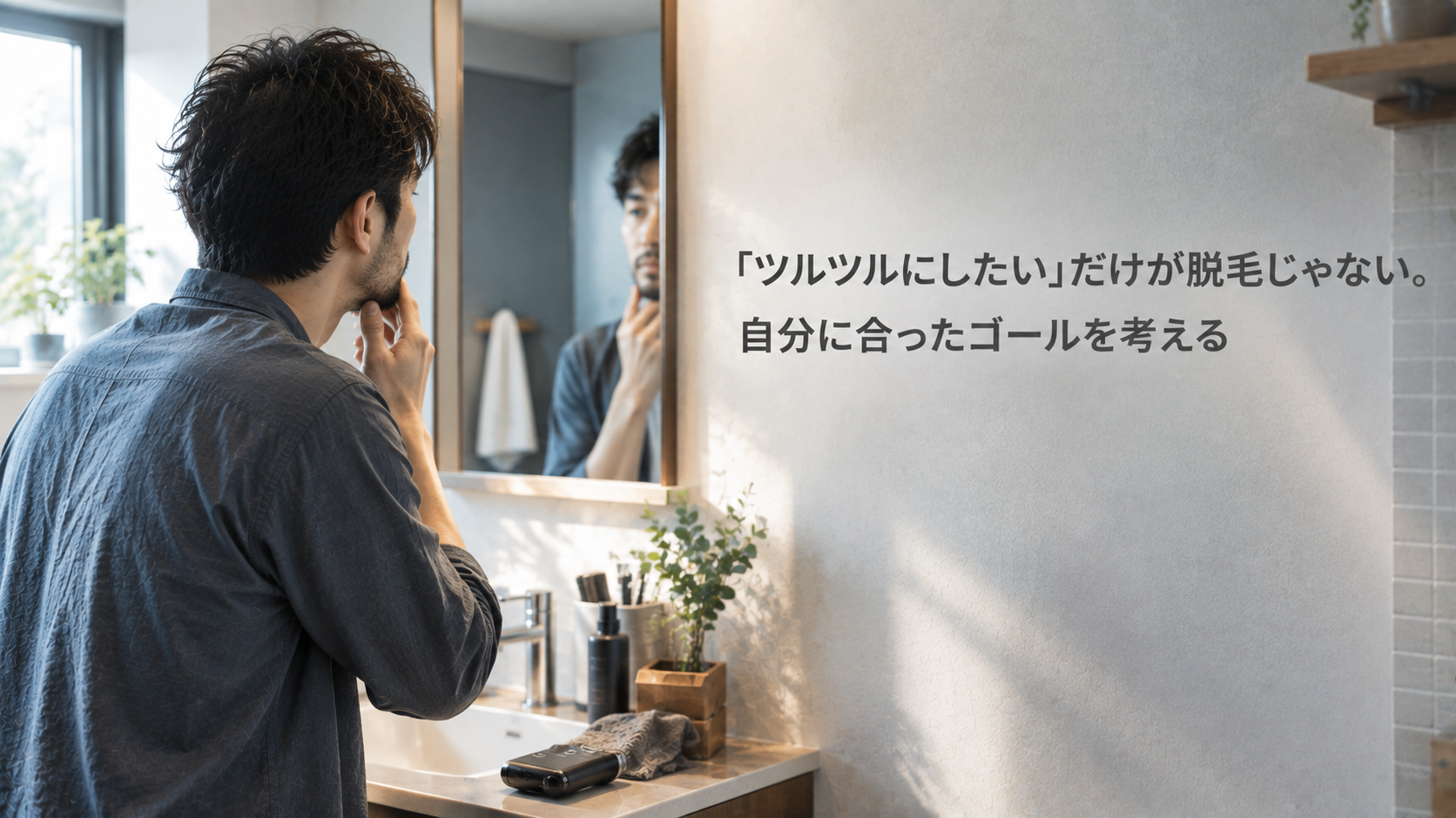 「ツルツルにしたい」だけが脱毛じゃない。自分に合ったゴールを考える