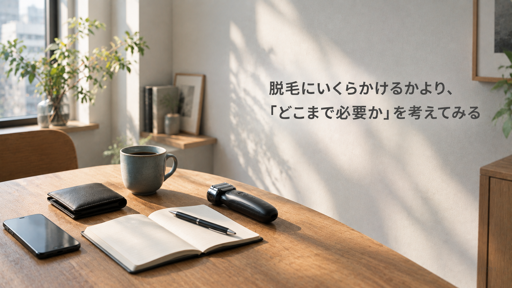 脱毛にいくらかけるかより、「どこまで必要か」を考えてみる