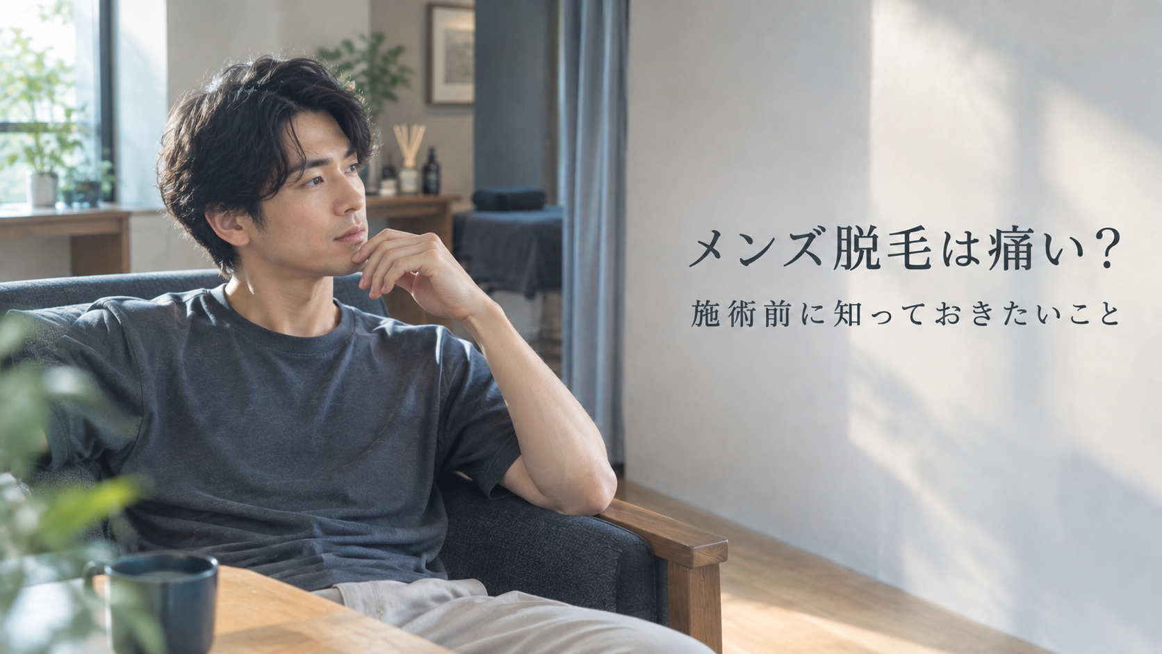 メンズ脱毛は痛い？部位によって違う刺激と、施術前に知っておきたいこと