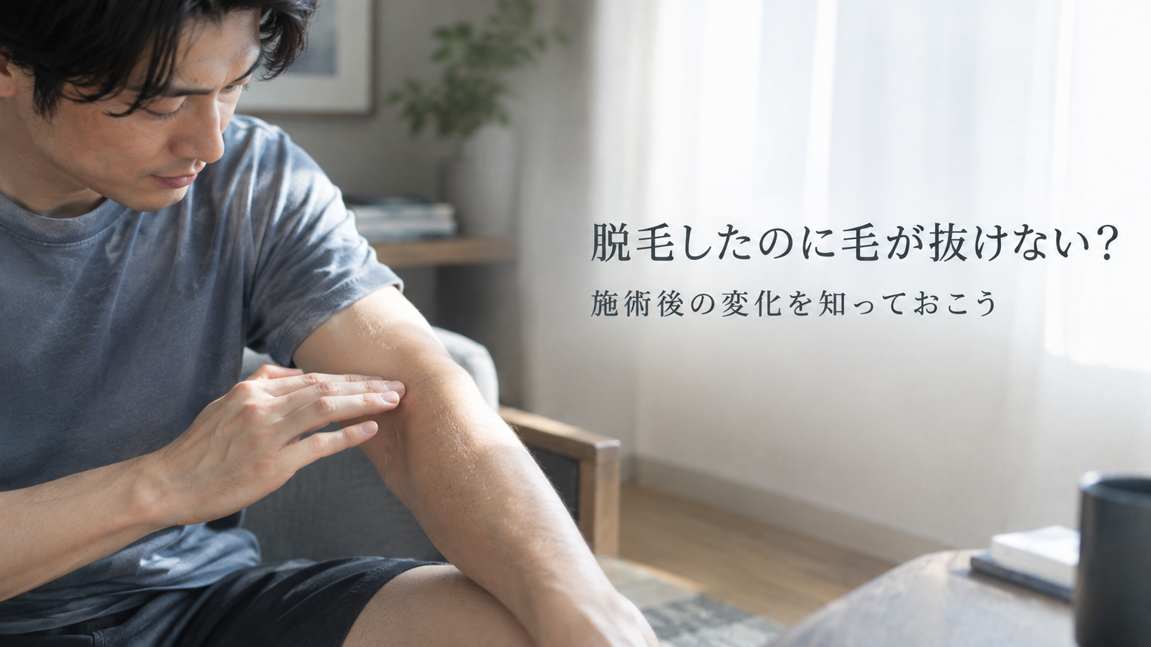 脱毛したのに毛が抜けない？施術後すぐに変化がなくても、焦らなくて大丈夫です