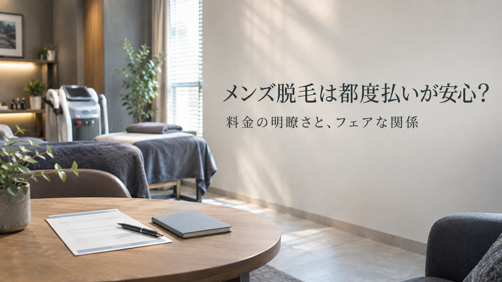メンズ脱毛は都度払いが安心？ADONISが大切にしている、明瞭な料金とフェアな関係